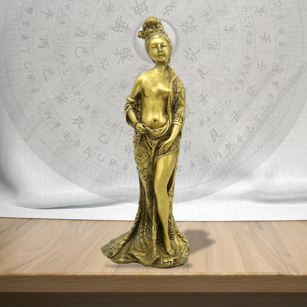 古代の美女、女の陶磁器工芸品の置物(1セット4箇) 古代の美女、女の陶磁器工芸品の置物(1セット4箇)